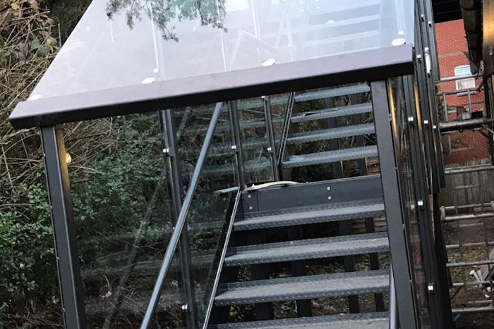 Glass Staircases & Stainless Stee